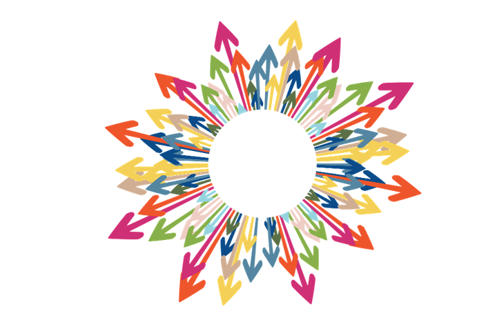 Illustration de flèches en cercle